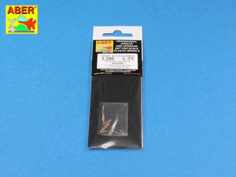 Set Of Barrels For Japan Destroyer: Kagero 6 X 127mm/50 3rd Year Type. 8 X 25 Mm Type 96  A/A
