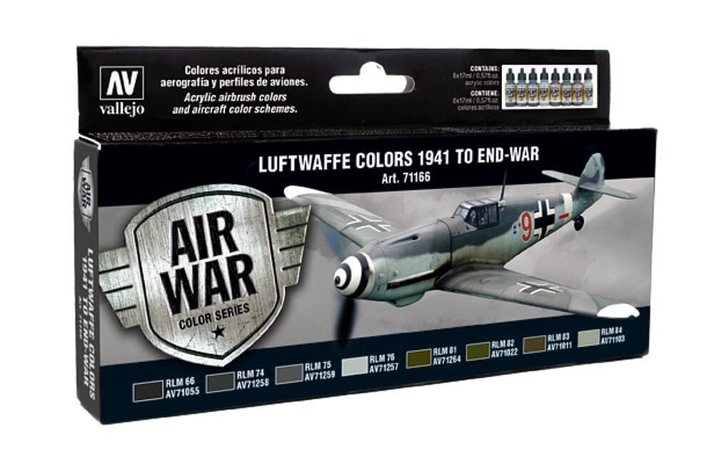 Luftwaffe - Colors 1941 To End-War - Farbset - 8 X 17 Ml