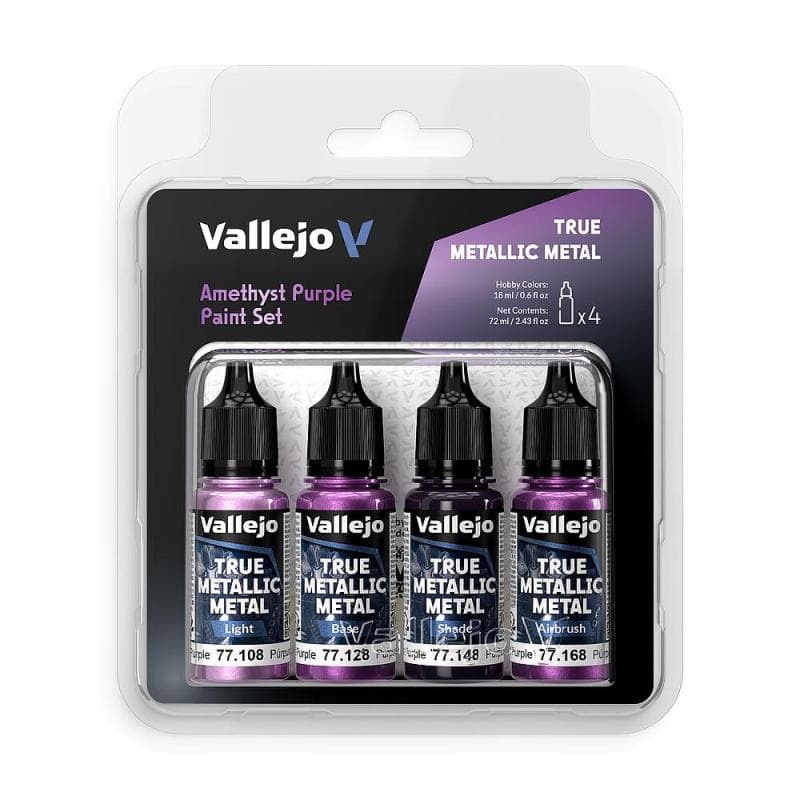 Amethyst Lila - Farbset - 4 X 18 Ml