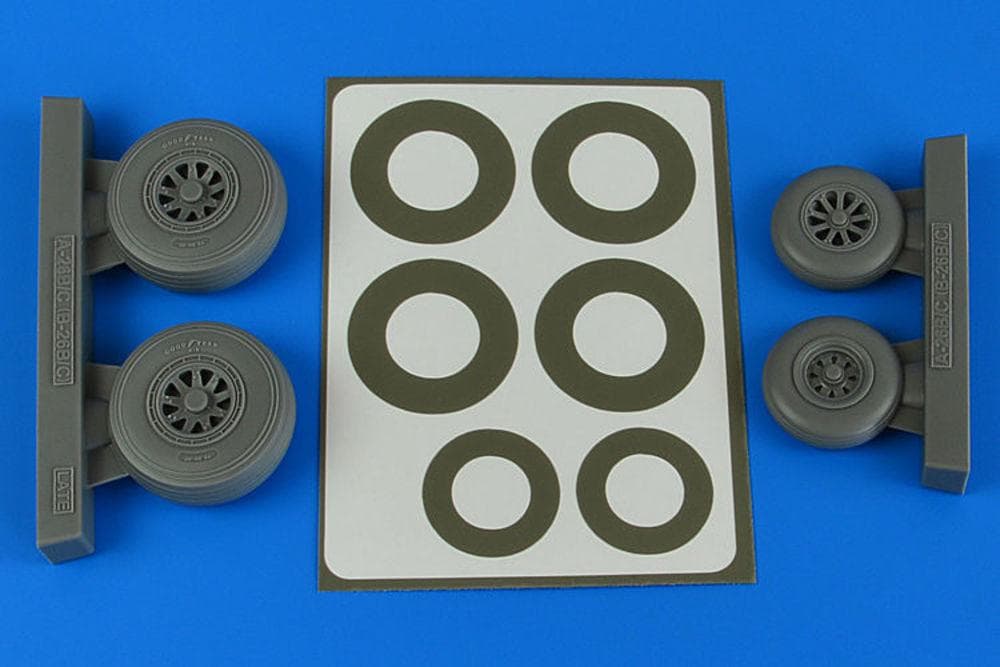 A-26b/C (B-26b/C) Invader - Wheels & Paint Masks Late [Icm]