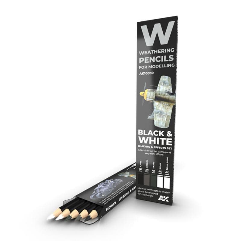 Watercolor Pencil Set - Black And White Set