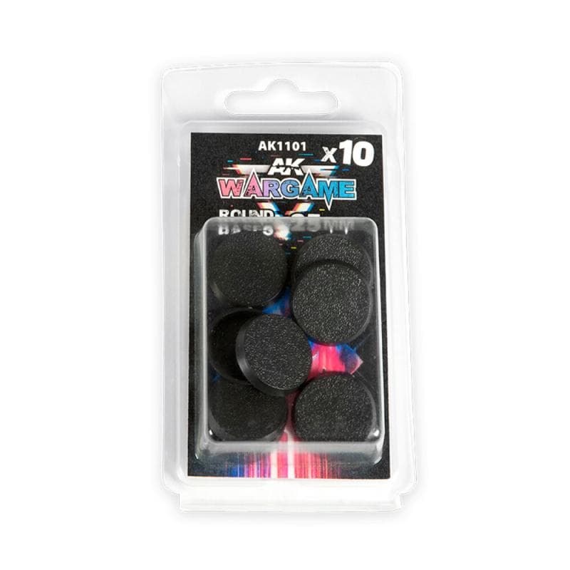 Plastic Wargame Bases. Round Base 25mm