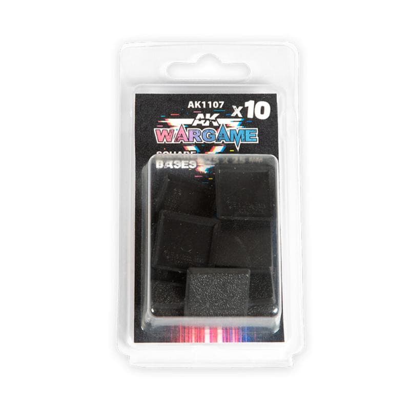 Plastic Wargame Bases. Square Base 25x25mm