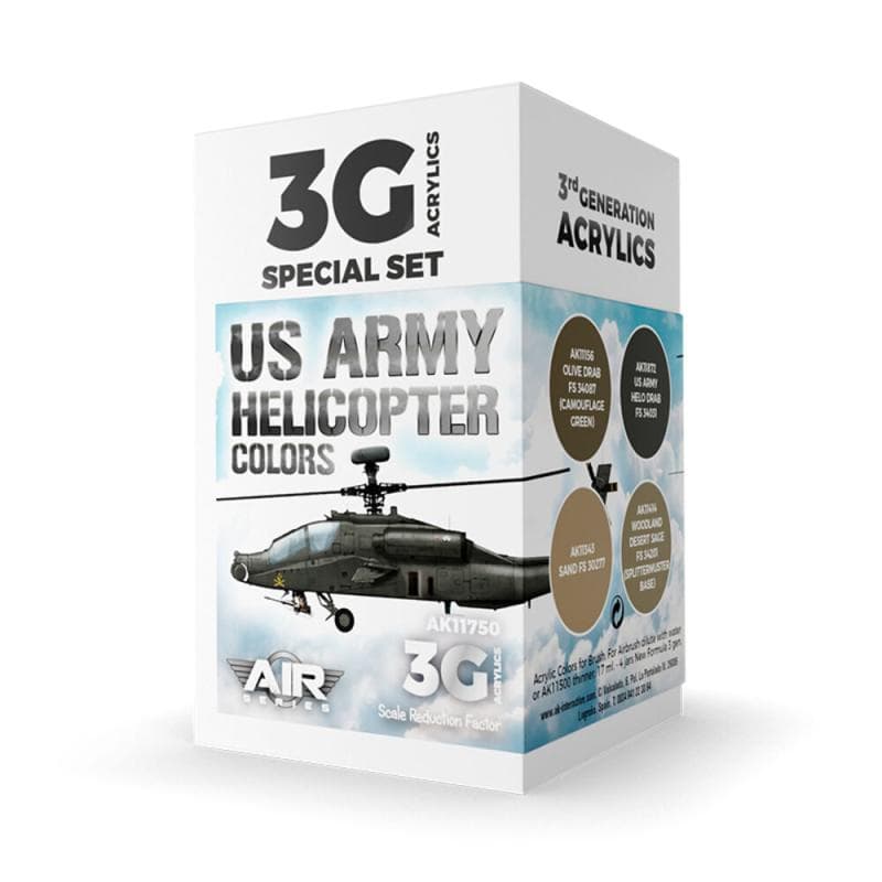Us Army Helicopter Colors Set 3g