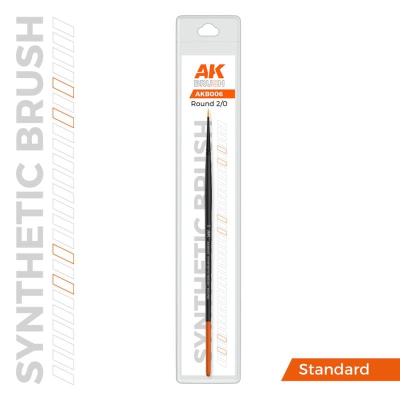 Ak Synthetic Brush - Round 2/0