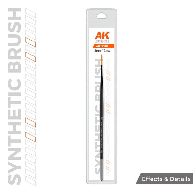 Ak Synthetic Brush - Liner 17mm