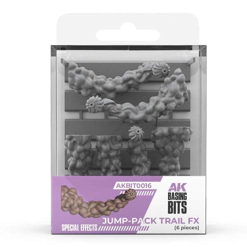 Jump-Pack Trail Fx  - Basing Bits - 3d Druck - 6 Stück