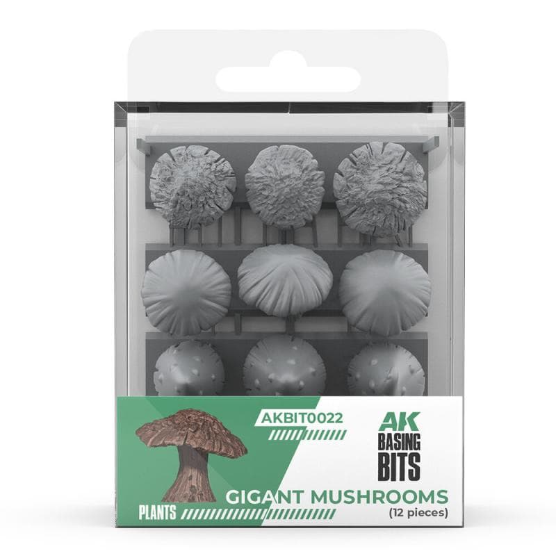 Giant Mushrooms  - Basing Bits - 3d Druck - 12 Stück