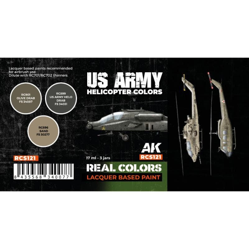 Us Army Helicopter Colors Set