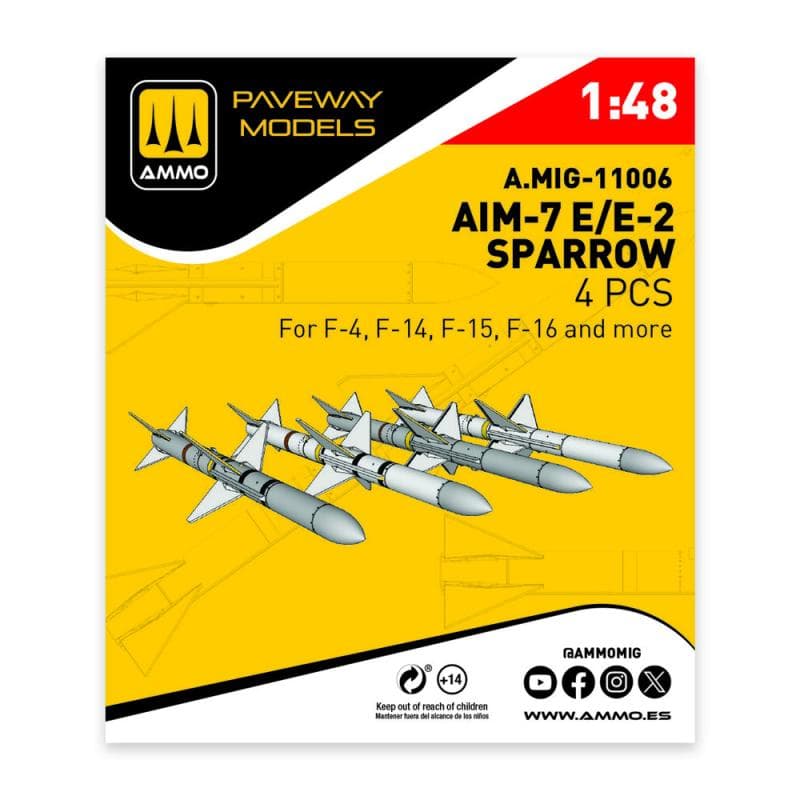Aim-7e/E2 Sparrow (4 Pcs)