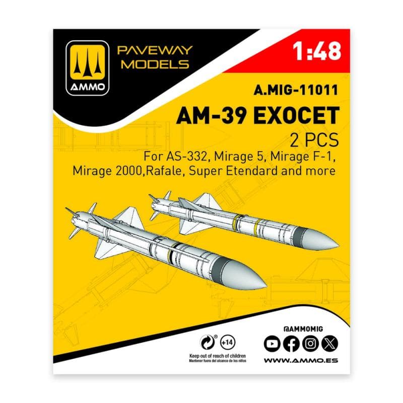 Am-39 Exocet (2 Pcs)