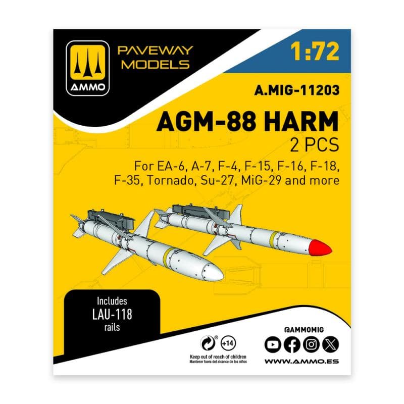 Agm-88 Harm (2 Pcs)