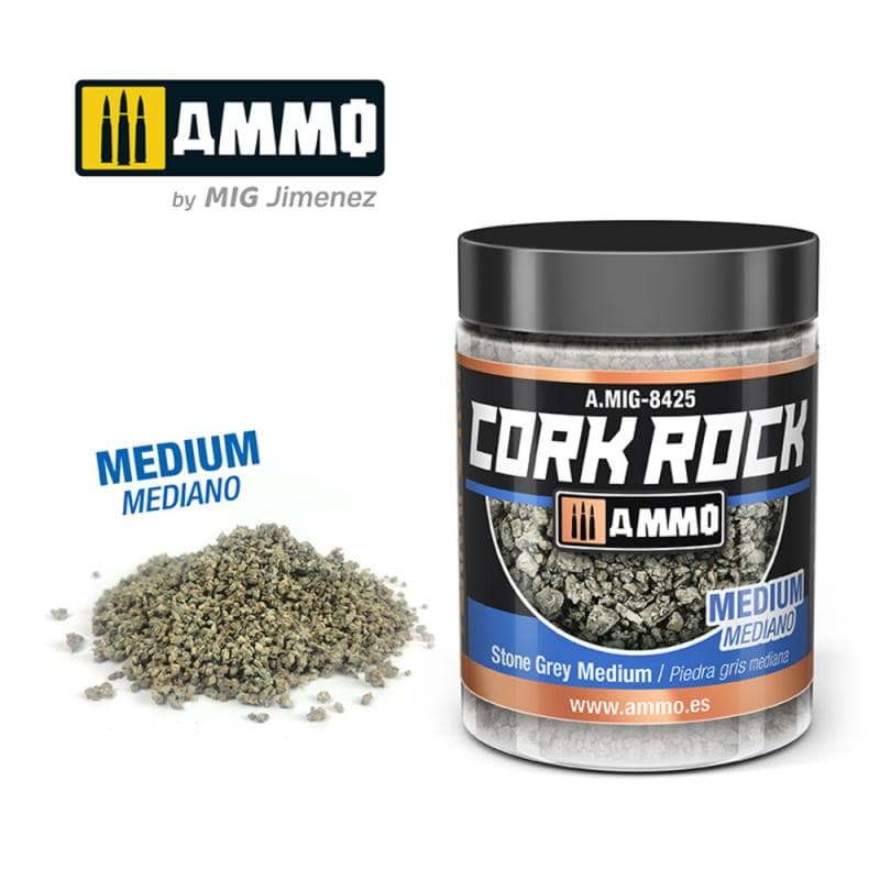 Create Cork Stone Grey Medium (Jar 100ml)