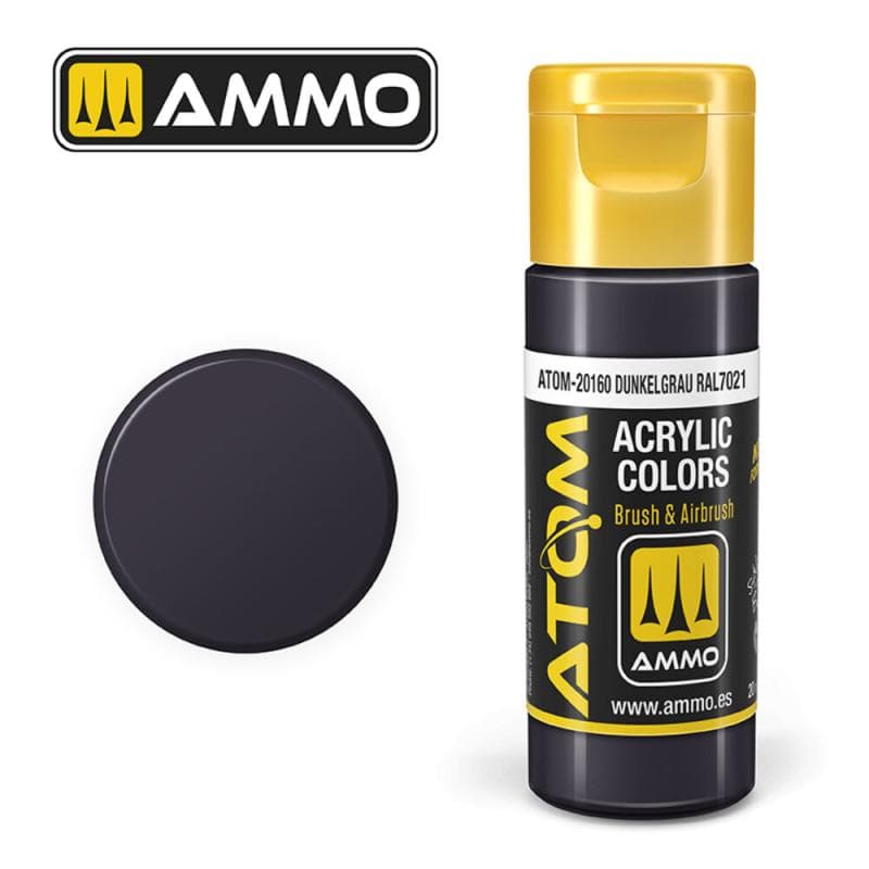 Atom Color Dunkelgrau Ral7021