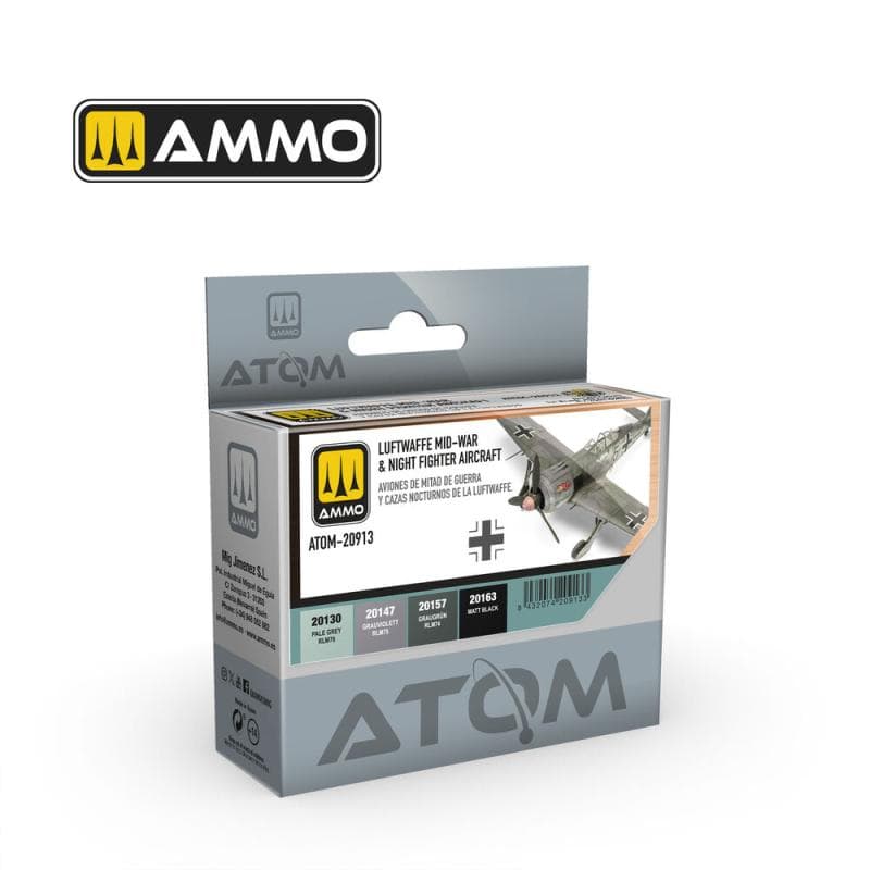 Atom Luftwaffe Mid-War & Night Fighter Aircraft - Color Set