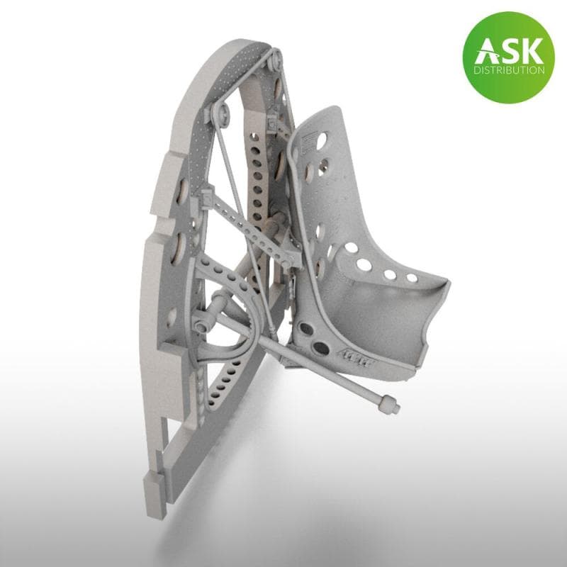 A6m Bulkhead With Seat In Bottom Position - 3d [Tamiya]