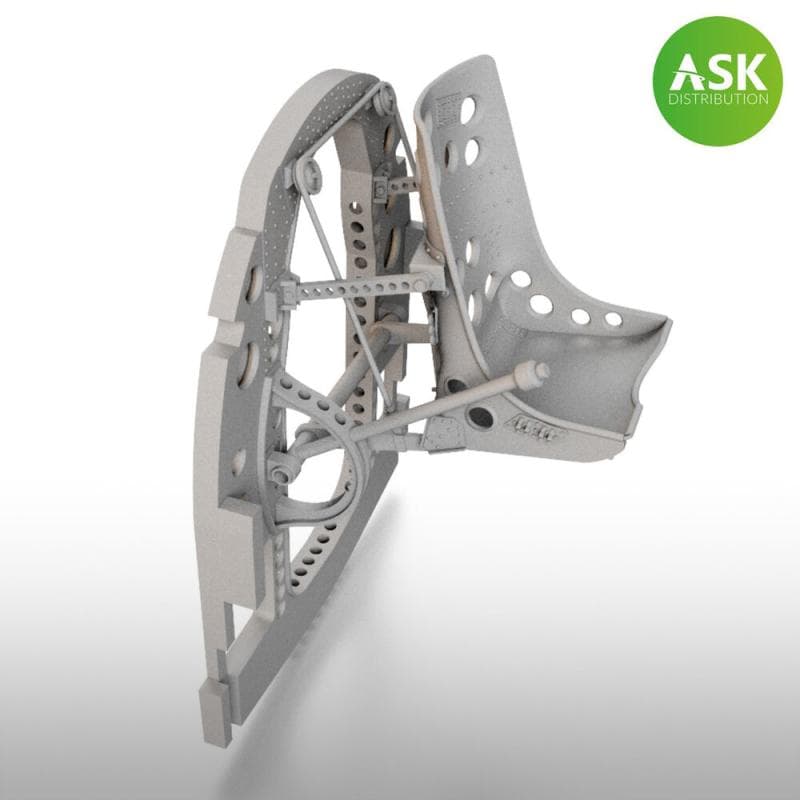 A6m Bulkhead With Seat In Top Position - 3d [Tamiya]