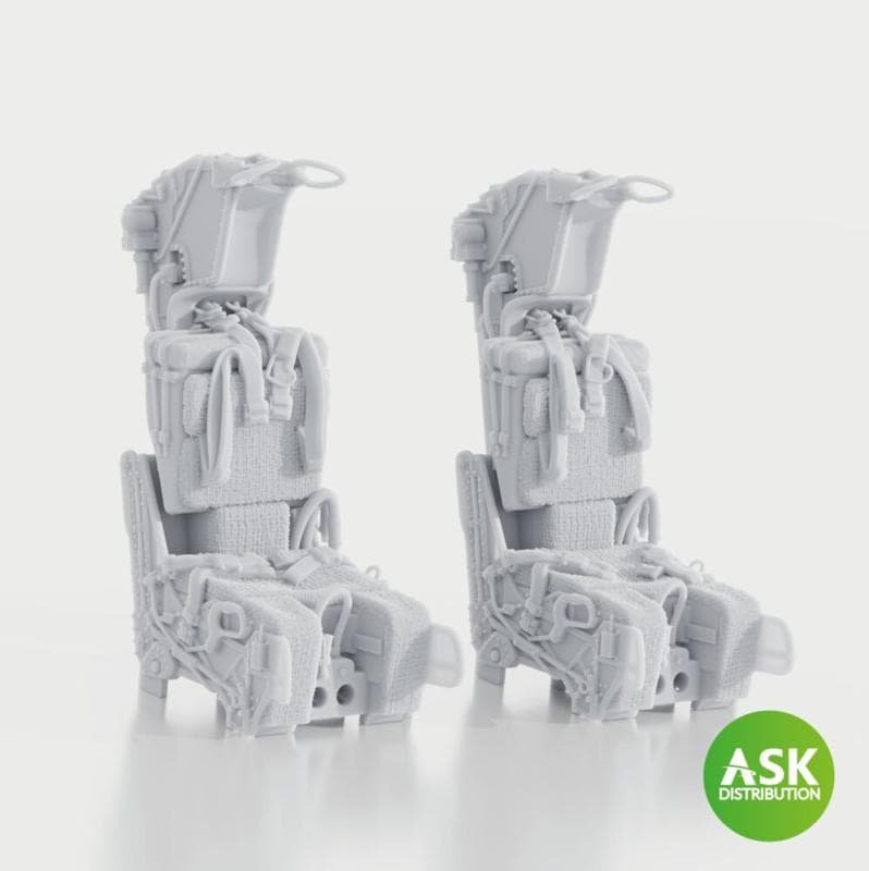 Gru-7a Ejection Seats For F-14a/B Late - With Seat Belts (2pcs) [Trumpeter]