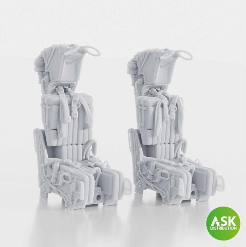 Gru-7a Ejection Seats For F-14a/B Early - With Seat Belts (2pcs) [Trumpeter]