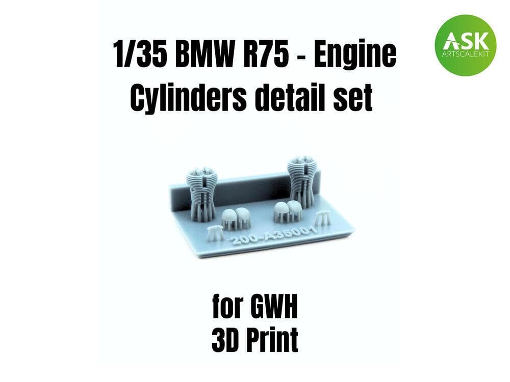 Bmw R75 - Engine Cylinders Detail Set [Great Wall Hobby]