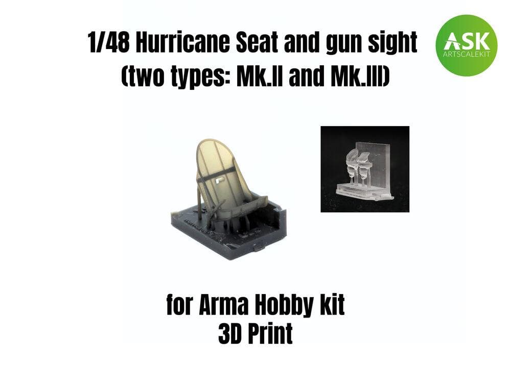 Hurricane Seat And Gun Sight (Two Types: Mk.Ii And Mk.Iii)