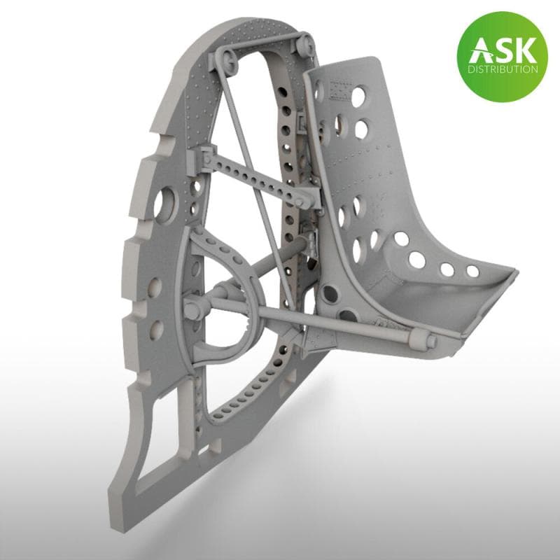 A6m Bulkhead With Seat In Middle Position - Ask 3d Print [Fine Molds]