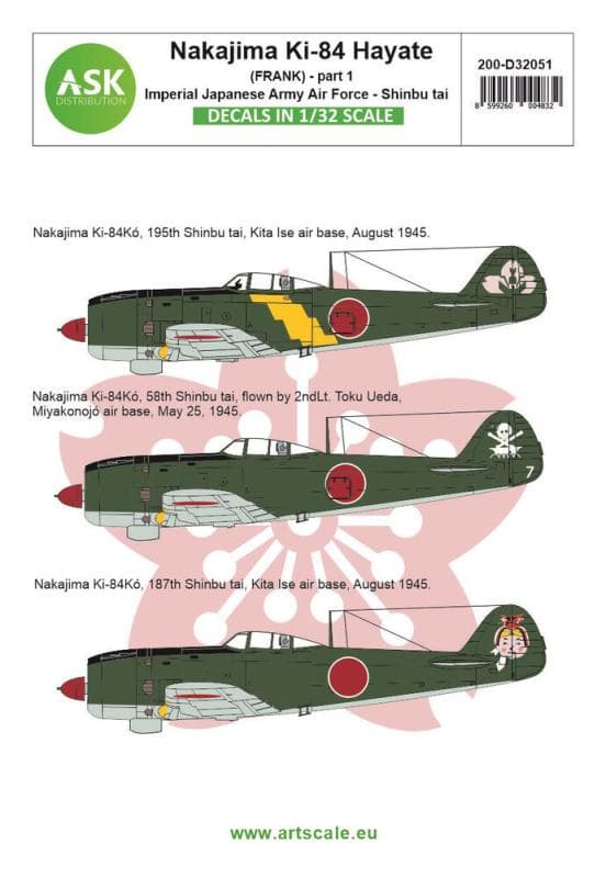 Nakajima Ki-84 Hayate (Frank) Part 1 - Imperial Japanese Army Air Force - Shinbu Tai