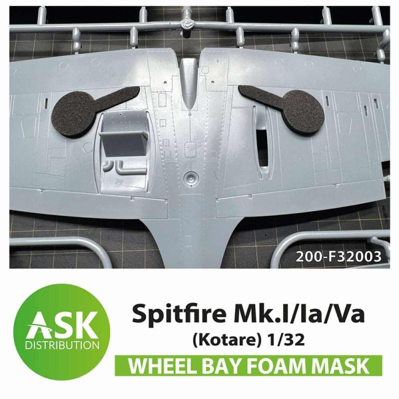 Spitfire Mk.I/Ia/Va Wheel Bays - Foam Flexibel Express Fit Mask [Kotare]