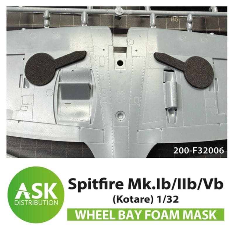 Spitfire Mk.Ib/Iib/Vb Wheel Bays - Foam Flexibel Express Fit Mask [Kotare]