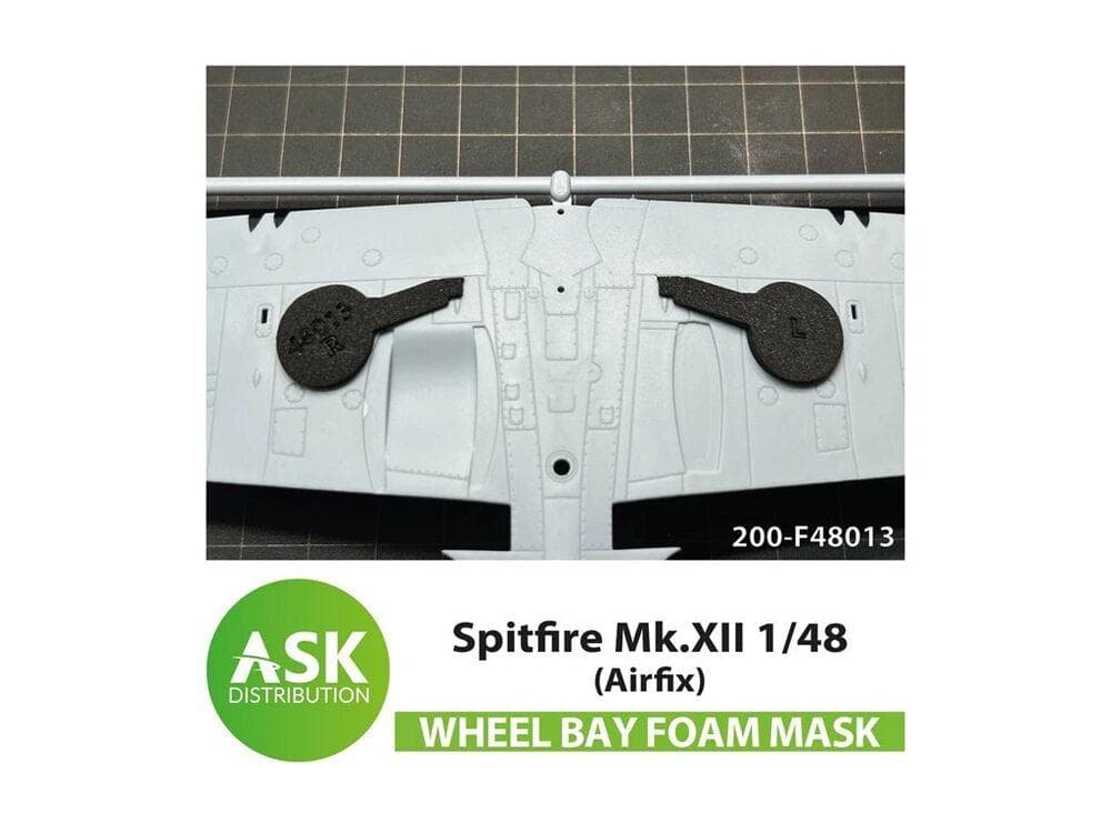 Spitfire Mk.Xii  Foam Flexibel Wheel Bay Mask [Airfix]