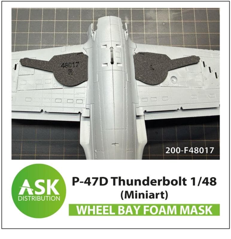 P-47 Thunderbolt - Foam Flexibel Wheel Bay Mask [Miniart]