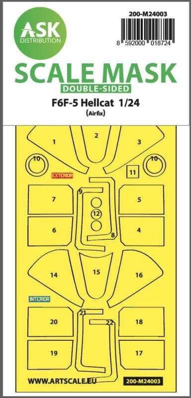 F6f-5 Hellcat - Double-Sided Express Masks [Airfix]