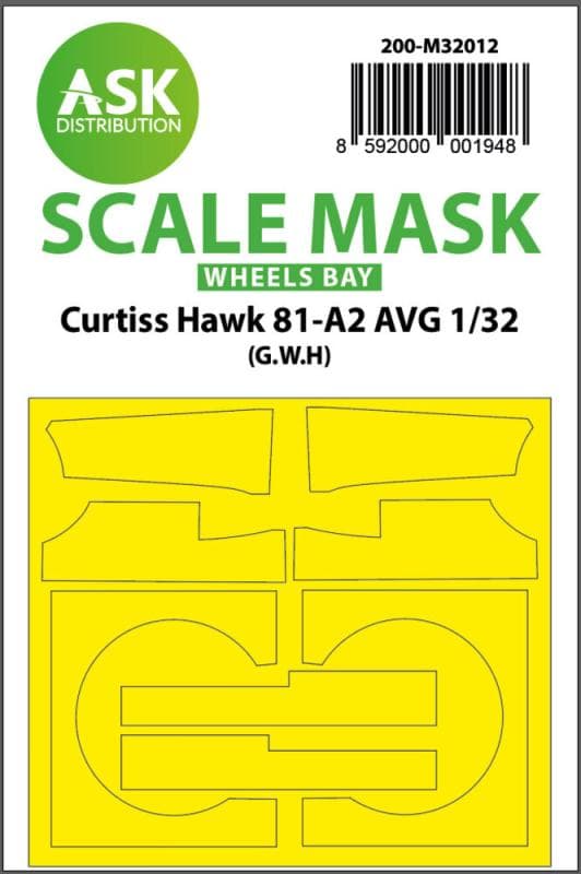 Curtiss Hawk 81-A2 Avg - Wheels Bay Masks [Great Wall Hobby]
