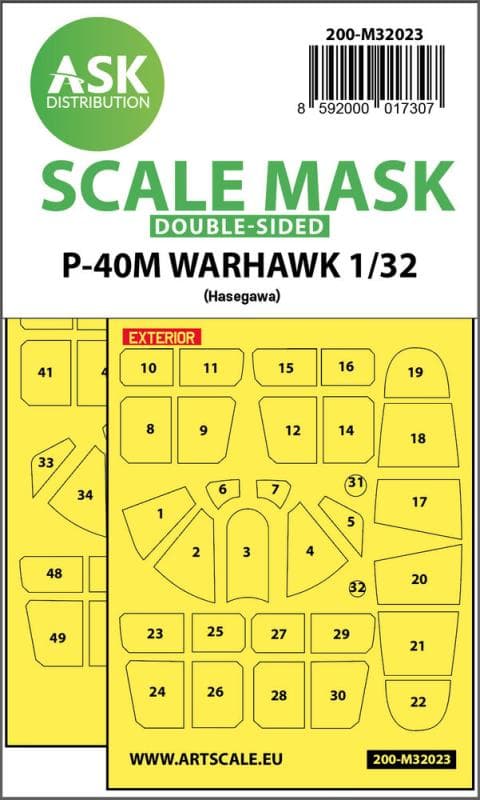 P-40m Warhawk - Double-Sided Express Masks [Hasegawa]