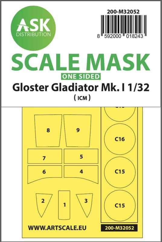 Gloster Gladiator Mk.I - One-Sided  Painting Mask [Revell]