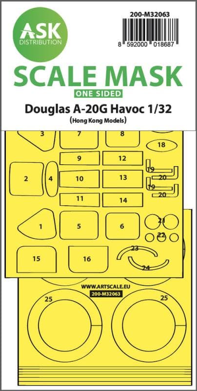 A-20g Havoc - One-Sided Express Self Adhesive Mask [Hk Models]