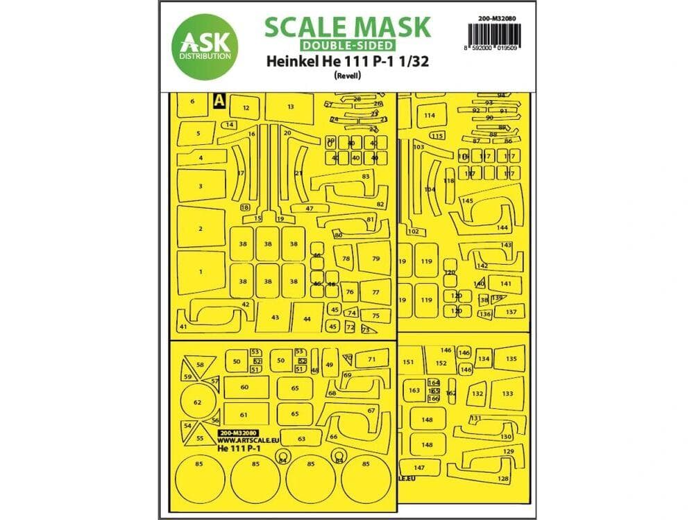 Heinkel He 111p-1 - Double-Sided Express Fit Mask [Revell]