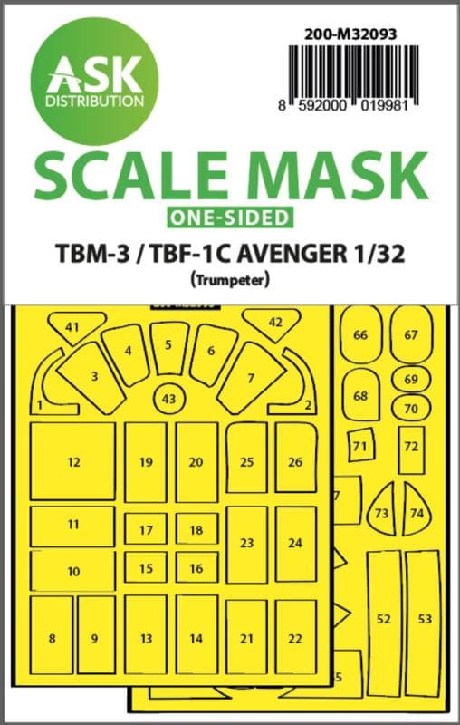 Tbm-3/Tbf-1c - One-Sided Express Fit Mask [Trumpeter]