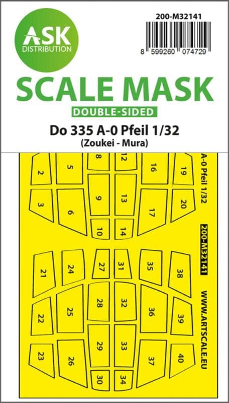 Dornier Do 335a-0 Pfeil - Double-Sided Mask [Zoukei Mura]