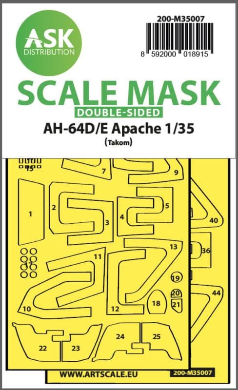 Ah-64d/E - Double-Sided Fit Express Mask [Takom]
