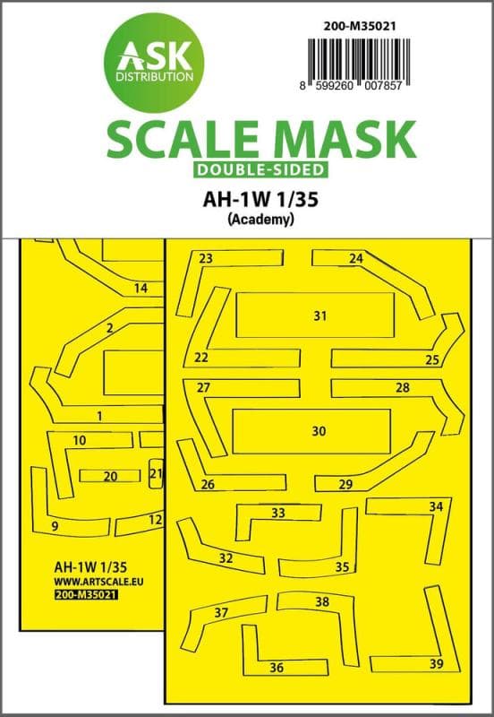 Ah-1w - Double-Sided Express Fit Painting Mask [Academy]