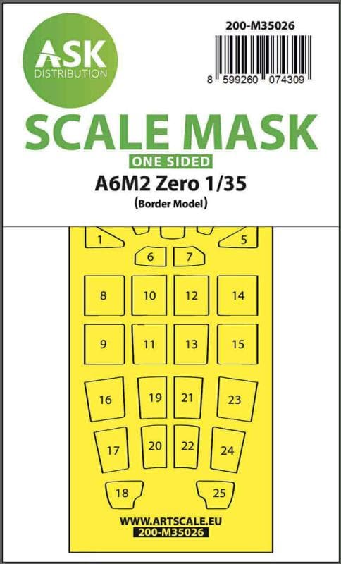 A6m2 Zero - One-Sided Painting Mask [Border Model]