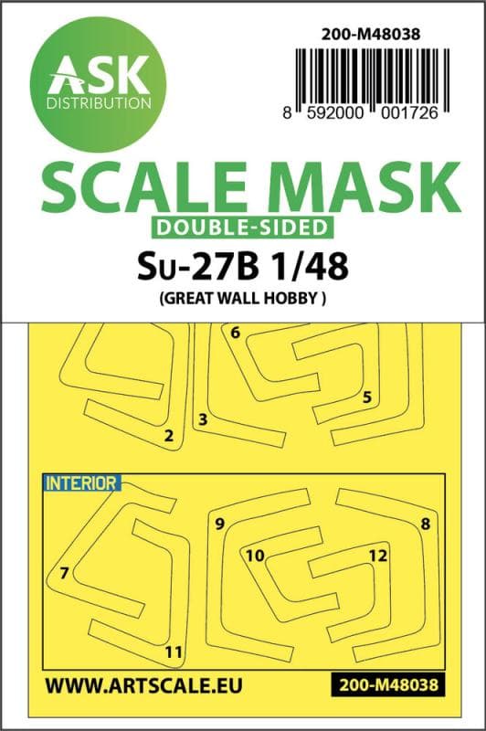 Su-27 Flanker B - Double-Sided Painting Mask [Great Wall Hobby]