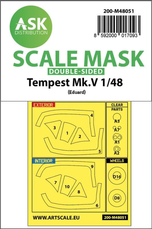 Tempest Mk.V - Double-Sided Express Mask [Eduard]