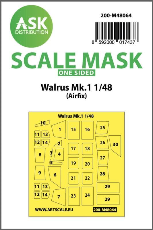 Walrus Mk.1 - One-Sided Mask [Airfix]