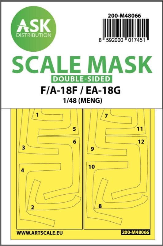 F/A-18f Super Hornet / Ea-18g Growler - Double-Sided Express Mask [Meng Model]