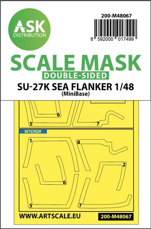 Su-27k Sea Flanker - Double-Sided Express Mask [Minibase]