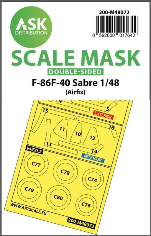 F-86f-40 Sabre - Double-Sided Mask [Airfix]