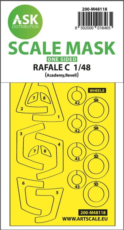 Rafale C - One-Sided Express Mask, Self-Adhesive And Pre-Cutted [Academy]
