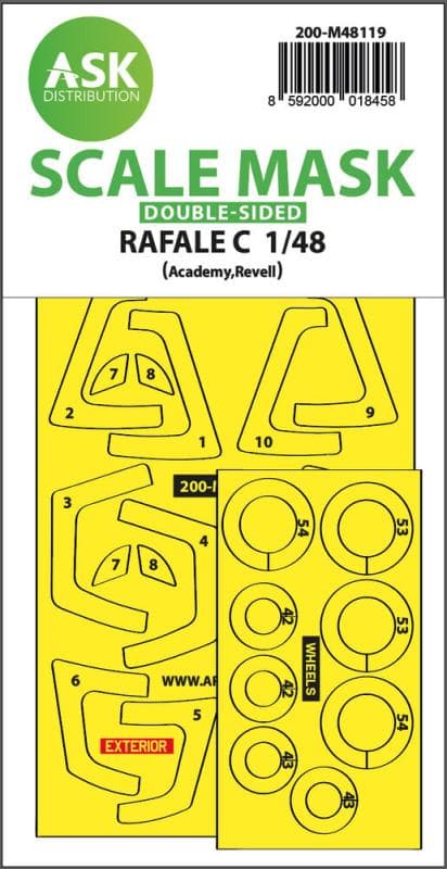 Rafale C - Double-Sided Express Mask, Self-Adhesive And Pre-Cutted [Academy]